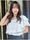 アッシュグレーレイヤーカットアッシュ20代30代40代韓国ヘア艶髪