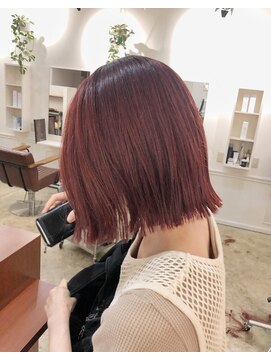 ソアヘアー(Soar hair) ぷつっと bob×ぴんくヘア