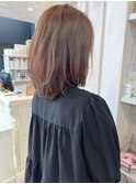 福山市美容室Caary人気 ナチュラル王道ベージュ・ミディアム