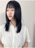 10代20代30代ブルーブラックダブルカラーブリーチ万代新潟