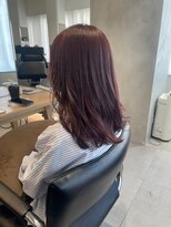 <小岩井美希>色落ちも楽しむブリーチなし透明感ラベンダーカラー