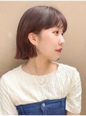 【Lufeli】佐藤有華 ワンレン／ぷつっとボブ／ローズブラウン