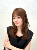 レイヤーミディアムベージュブラウンマロン透明感10代20代30代