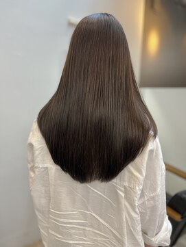ヌープヘアーアイス(NUUP.hair ici) 20代30代40代髪質改善カラーアッシュベージュ艶感ストレート