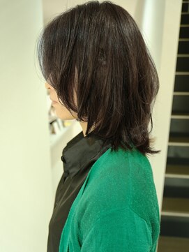 ファブ(fab.) ミディアムウルフレイヤーXアッシュブラウン