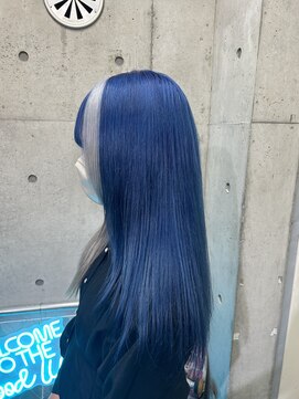 インク 渋谷(INK.) 青×シルバー　デザインカラー