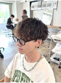 men'sツイストスパイラルメンズパーマメンズヘア