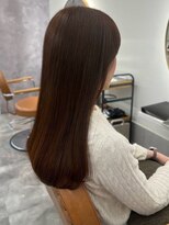 カノエ 福岡香椎店(canoe)&nbsp;オリーブグレージュ 透明感カラー 艶髪 ストレート 美髪 20代