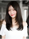 レイヤーカットで作るナチュラルロング