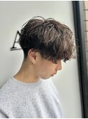 大分シャドウパーマメンズマッシュ波巻きパーマ