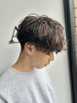 アノ(Ano.) 大分シャドウパーマメンズマッシュ波巻きパーマ