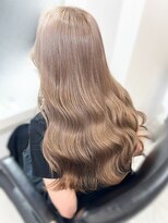 ランテルディ 渋谷(LANTERDIT)&nbsp;ダブルカラー　ハイトーン　ミルクティーベージュ　ロングヘア