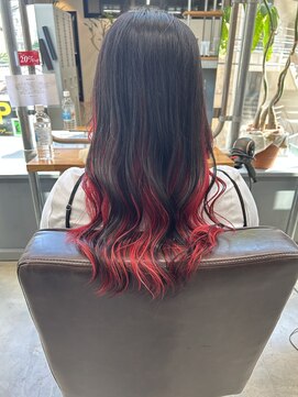 ピスタ(PiSTA) 黒髪カタログ/クラゲヘアー/オリーブグレー/千葉駅