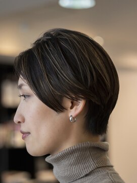 ナチュラルハイライト　ショート