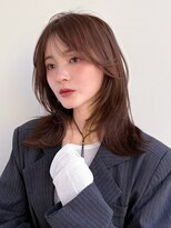 ラフ フロム ガーデン(Laf from GARDEN)&nbsp;ミディアム/レイヤーカット/顔周りカット/透明感カラー