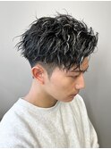 ハイライト/ツイストパーマ/メンズ/アップバング/men's