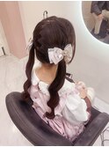 編み込みツイン