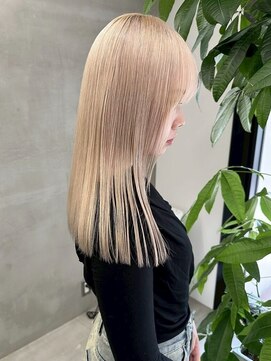 アンバー(UMBER) 京都西院/ベージュカラー ブリーチ 髪質改善 ダブルカラー