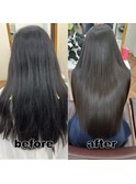 【monde】before × after × 髪質改善