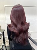 【ワインレッドブラウン】ブリーチなしピンクパープルボルドー