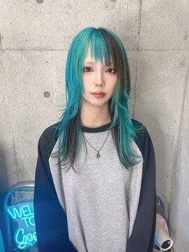 アールイーバイインク 渋谷(Re. by INK.) イメチェンヘアスタイル/ピンクベージュ/アンブレラカラー渋谷