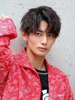 ルーシー 名古屋栄(LUCEY)&nbsp;センターパートニュアンスパーマフェザーパーマ波巻きパーマ