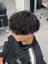ノイセル 心斎橋(Noisyle) リバースセンターパート/ニュアンスパーマ/ダウンバング/心斎橋h