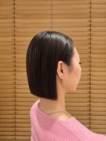 オーガニックエコ 川越(organic+eco) 20代30代/切りっぱなし/ミニボブ/チェリーブラウン/秋ヘア