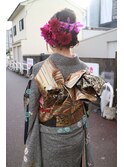 ヘアセット×メイク×振袖