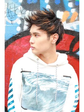 シン(syn) アップバング/ツーブロックマッシュ/束感/波巻き