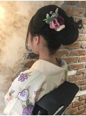 〈着物〉訪問着ヘアセット