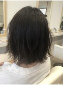 切りっぱなしボブ