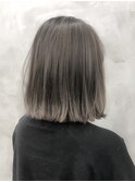 大人グレージュハイライトボブ＜徳竹＞