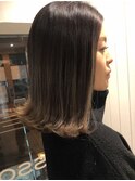 ミルクティーグレージュ×グラデーション