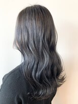 オル(Olu)&nbsp;【MASAYA】ネイビーグレー×ゆるふわミディアム