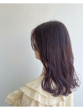 ヘアメイク オブジェ(hair make objet) 韓国ヨジャスタイル　パープル