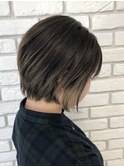【ハイライト】インナーカラー 前下がりボブ 10代20代30代