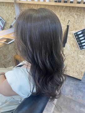 ランプ ヘアスタジオ(LAMP Hair Studio) ブリーチ無しアッシュグレージュ