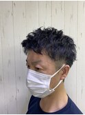 メンズショートスパイラルパーマ