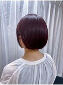 パープル×ミニマムボブ