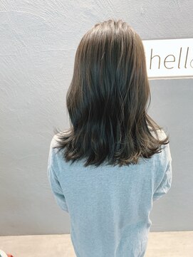 シェル 国分寺(shell) 切りっぱなしロブ☆秋カラーグレージュ