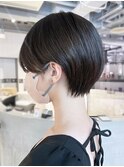 丸みショート_グレージュカラーボブウルフ_ba413212
