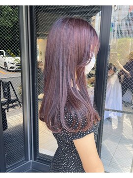 ヘアサロン ガリカ 表参道(hair salon Gallica) 大人ゆるふわラベンダーココアブリーチなしダブルカラー