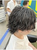 ウルフスタイルの波巻きスパイラルパーマ！