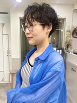 グラフ 銀座(GRAFF)&nbsp;ショートパーマ/前髪分け