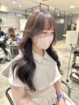 アンダーバーホワイト(_WHITE) ココアベージュ レイヤーカット