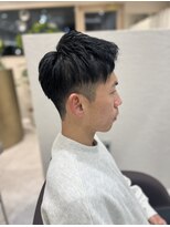 シュク 高円寺(SYUK)&nbsp;アップバンク刈り上げショート/ブルーブラック【高円寺 中野】