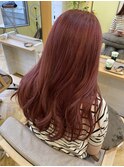 難波美容室　大人気の赤髪！　ブリーチカラー/レッドカラー