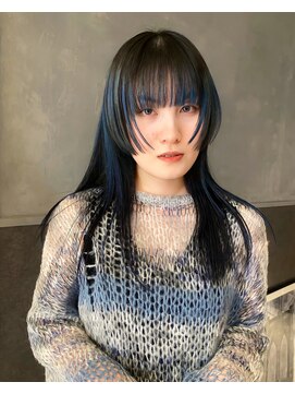 キャロルガーデンズ ボコカ 表参道(Carroll Gardens bococa) グラデーション/ブルー/デザイン/ブリーチ