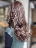 20代30代40代大人可愛いハイライトブリーチピンクアッシュ
